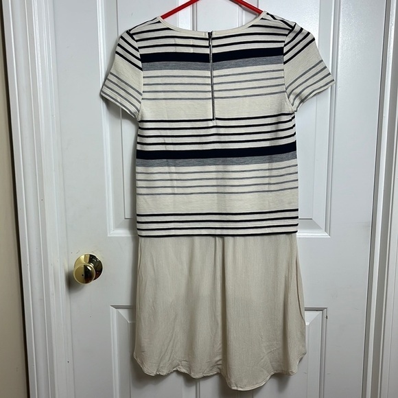NWT Anthropologie Deletta Gradient Stripe Tunic Top Hi Lo Short Sleeves XS - Picture 3 of 12